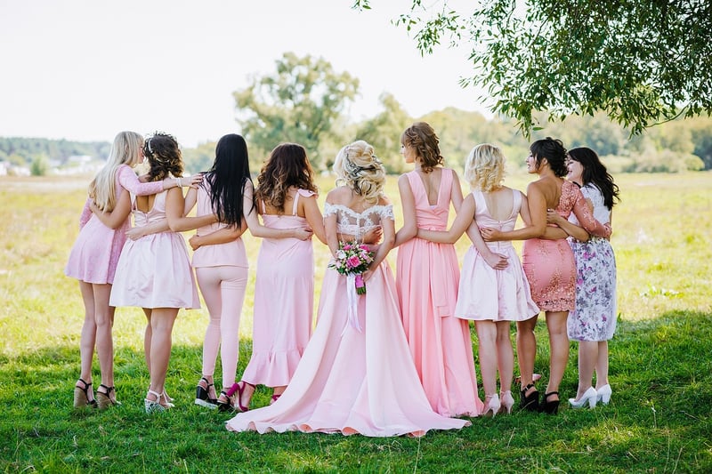 Modern glam wedding attire